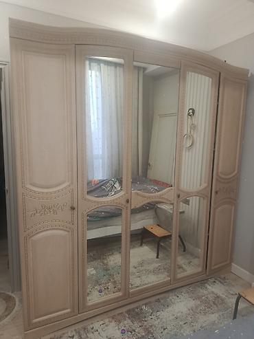 Спальные гарнитуры: Спальный гарнитур, Б/у, Двуспальная кровать, Шкаф, Комод, Белоруссия, Самовывоз, цвет - Бежевый — 2