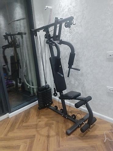 Çoxfunksiyalı ev üçün trenajor stansiyası - Çəki bloku ilə kabel
