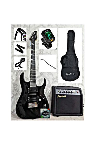 электрогитара ibanez: Dean Markley новая + полный комплект: комбик Dean Markley + чехол Dean