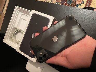 iphone adaptr: IPhone 11, 64 GB, Qara, Face ID