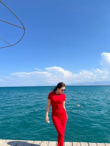зарина: Вечернее платье, Длинная модель, Трикотаж, Без рукавов, XS, S, M — 2