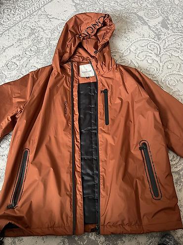 куртка стильная: Мужская куртка, XL, Moncler, Б/у, цвет - Коричневый, Самовывоз, Платная доставка — 1