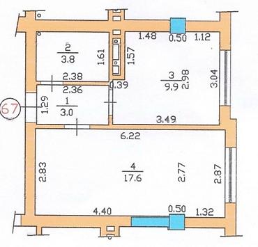 Продажа квартир: 1 комната, 35 м², Тунгуч мкр Индивидуалка, 5 этаж, Евроремонт — 8
