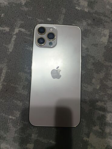 телефон режим 9т: IPhone 12 Pro Max, Колдонулган, 256 ГБ, Алтын, 100 %