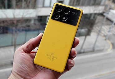 поко ф2 про: Poco X6 Pro 5G, Колдонулган, 256 ГБ, түсү - Сары, 1 SIM, 2 SIM