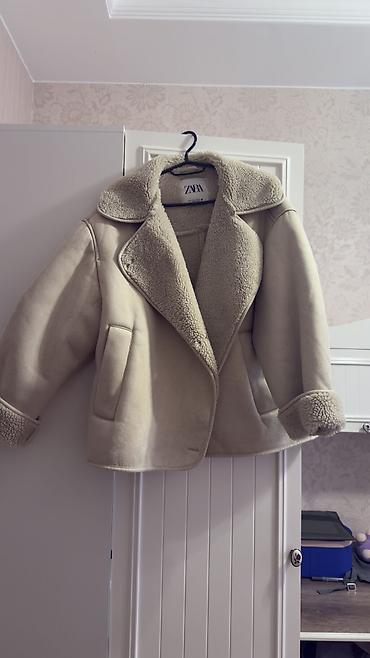 dublyonka turkce: Palto, Zara, S, rəng - Bej — 1
