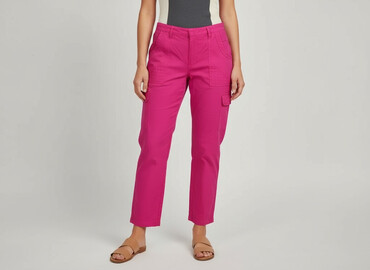 buty w pepco: Material trousers for women, size L