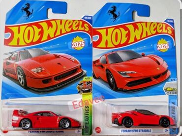 примочка для электрогитары: Iki ədəd hotwheels ferrari.Biri 12 azn