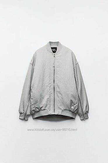 Бомберы: Бомбер оверсайз ZARA оригинал - Необычный фасон, выделит вас из — 2