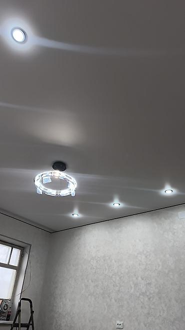 Натяжной потолок: Натяжные потолки с установкой освещения - Одноуровневые натяжные — 2