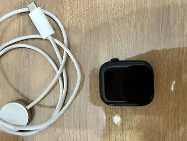 alminum kabel: Məhsul: Apple Watch series 10 46mm Jet black(qara kasa) + maqnit USB‑C — 3