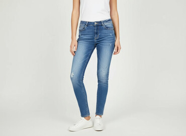 jeansy z dziurami zara: Zac & Zoe, Jeansy damskie, rozmiar M