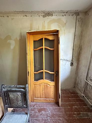 taxda qapi: Taxta otaq qapısı – şüşəli modellə - Material: təbii ağac (iynəyarpaq — 4