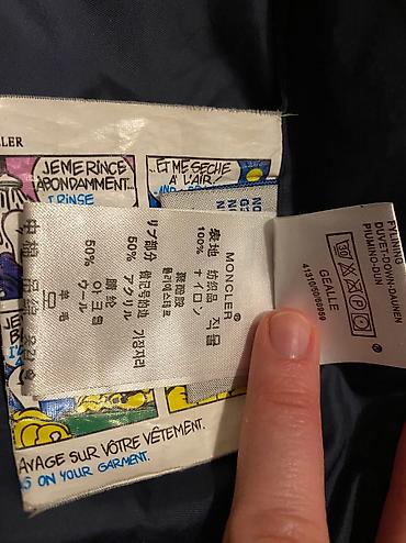 Jakne, kaputi i prsluci: MONCLER perijana jakna 5 6 godina Moze za devojcice i za decake Teget — 9