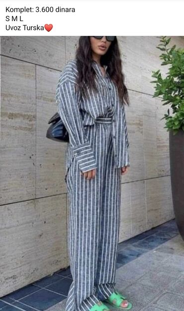 c a basic majice: S (EU 36), Cotton, Stripes, color - Grey