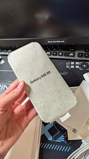 Samsung: Samsung Galaxy A55, Б/у, 256 ГБ, цвет - Серебристый, 2 SIM — 10