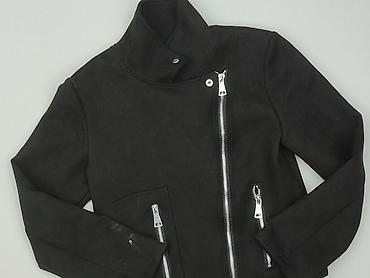 kurtka skora: Kurtka damska DK Moda, czarna, w stylu ramoneski - Fason: krótka — 1