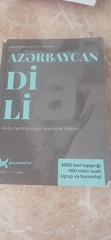 Kitablar və jurnallar: Məhsul: “Azərbaycan Dili – Abituriyentlər üçün tapşırıqlar toplusu” — 1