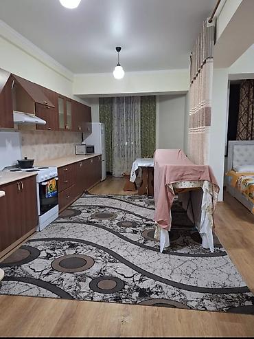 osh hostel: Студия, Асанбай мкр, Душевая кабина, Постельное белье, Кондиционер — 5