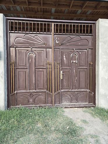 dəmir tikanı bitkisi: Metal darvaza – ikiqanadlı - Material: qalın metal/prokat, qaynaqla — 2