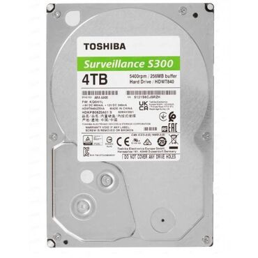 Видеонаблюдение: Накопитель, Новый, HDD, 4 ТБ, Для ПК