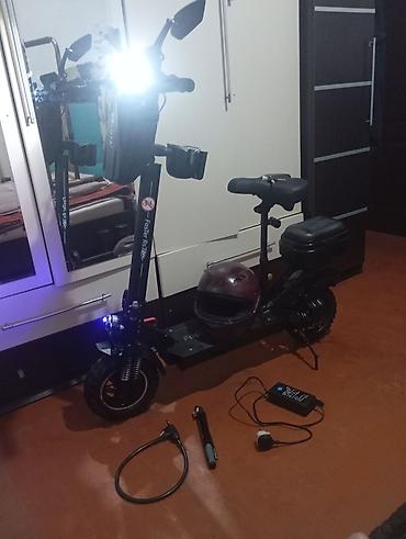 Elektrikli samokatlar: Elektrik skuter – güclü off-road təkərlər və oturacaqlı komplekt - — 9