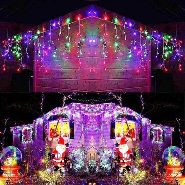 Ostali kućni dekor: Led zavesa za spoljnu i unutrašnju upotrebu Dužina : 3m- 1.800dinara — 2