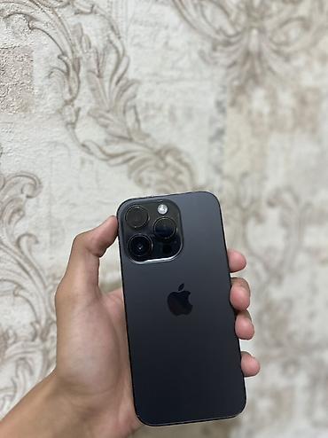 note 14: IPhone 14 Pro, Б/у, 256 ГБ, Черный, Чехол, 100 % — 2