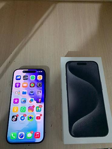 Техника и электроника: IPhone 15 Pro, Новый, 128 ГБ, Black Titanium, Коробка, 88 % — 1