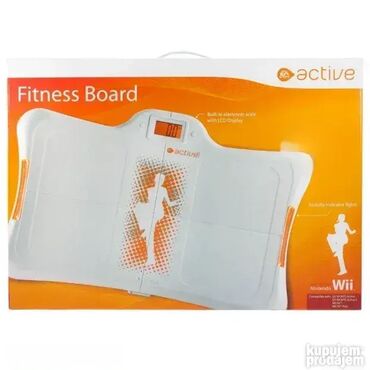 Oprema za video igre: AKCIJA 0113 Wii - Premium Fitness Board; Belo-Naranđasta boja; Malo — 2
