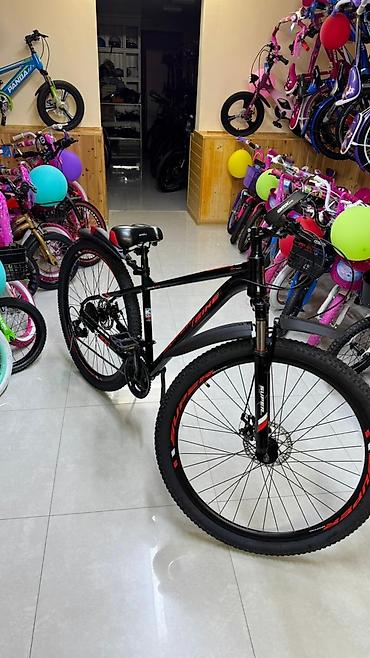 velosipedler: Məhsul: SuperBike dağ/şəhər velosipedi - Rəng: Qara-qırmızı dizayn - — 3
