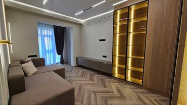 снять дом в бишкуле на длительный срок: 3 комнаты, 99 м², Элитка, 13 этаж, Дизайнерский ремонт