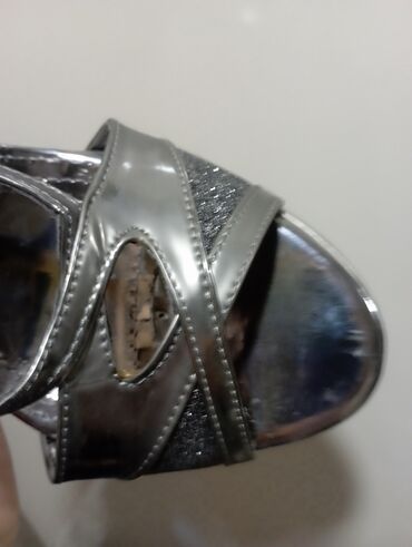 Çəkmələr: Çəkmə, Ölçü: 40, rəng - Gümüşü, İşlənmiş — 14