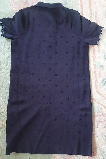 ps baletanke: SANDRO Paris polo knit haljina. Teget boje, polo model sa kragnicom i — 6