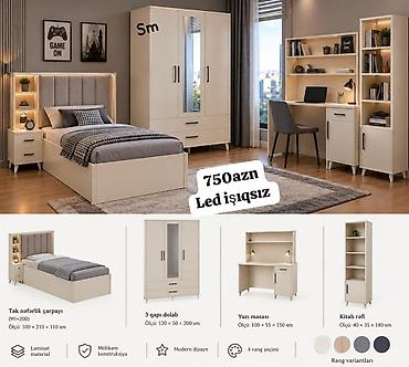Gənc otağı mebel dəsti – LED işıqsız (750 AZN məlumat üçün şəkildə