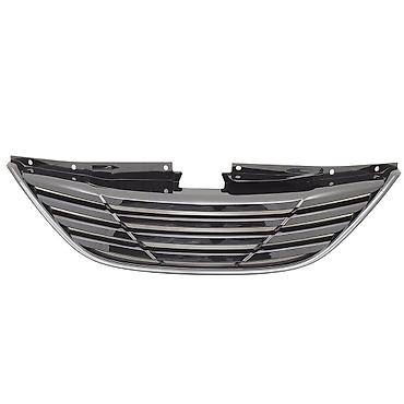 kar: Hyundai Sonata 2011-2014 üçün mat qara radiqtor barmaqlığı Çatdırılma — 3