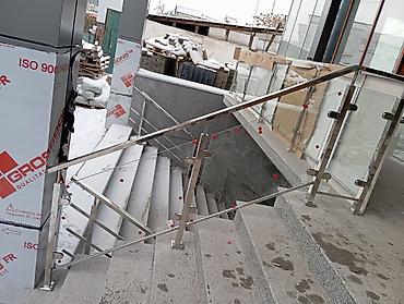 Обшивка лестниц: Перила из нержавеющей стали качественно гарантия — 12