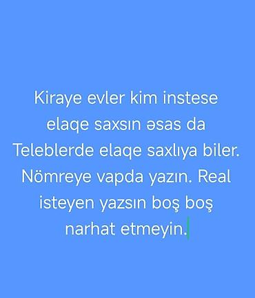 zig kiraye ev: Kirayə evlər təklif olunur. - Tələbələr üçün də uyğundur. - Əlaqə — 1