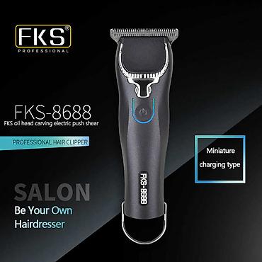 sac tokulməsi: Mini Profissional Trimmer FKS 8688 - 2 sürətli 7000RPM / 1400mAh / 240 — 6