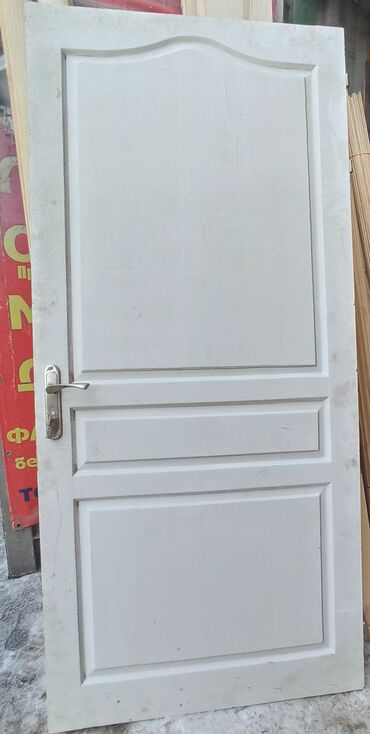 реставрация межкомнатных дверей из сосны: Входная дверь, Сосна, цвет - Белый, Б/у, 210 * 95, Самовывоз