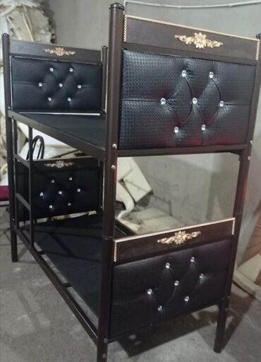 İkimərtəbəli uşaq çarpayıları: Oğlan və qız üçün, Yeni, Çarpayı, Matrassız, Siyirməsiz — 18