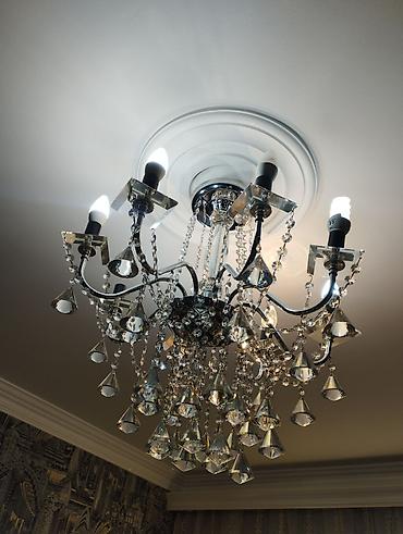 ev ucun led isiqlar: Çılçıraq, 8 lampa, Farfor — 4