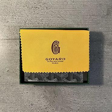 Novčanici: Goyard preklopni muški novčanik – crni - Materijal: Goyardine platno — 9
