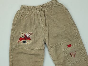 spodnie dla gruszki: Material trousers, 2-3 years, 92, condition - Good