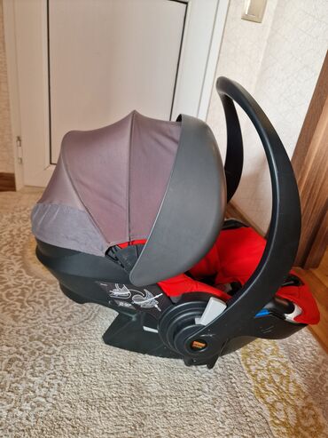 Avtokreslolar: Qırmızı rəngli uşaq avtomobil oturacağı (beşik tipli, daşıma — 5