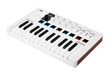 midi keyboard: MIDI-клавиатура Arturia MiniLab 3 в белом цвете с 25 клавишами