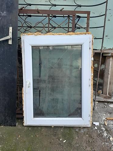 dəmir torbalar: PVC pəncərə çərçivəsi və şüşə paket - Material: ağ PVC profil - Ölçü — 1