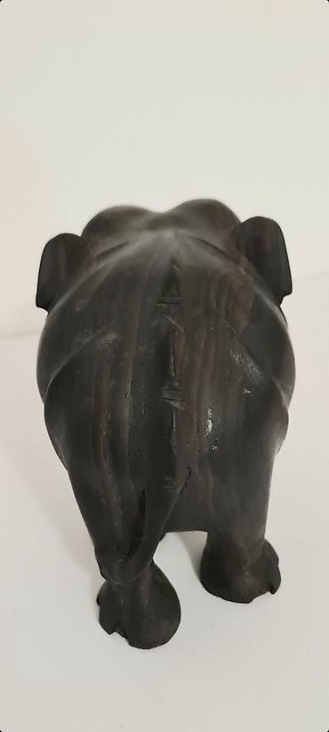 Figure: ▪︎ Na prodaju kolekcionarska, originalna, drvena statua slona. - Veoma — 5