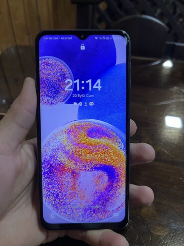 samsung galaxy grand dual sim: Samsung Galaxy A23, 128 GB, rəng - Göy, Barmaq izi, İki sim kartlı, Sensor