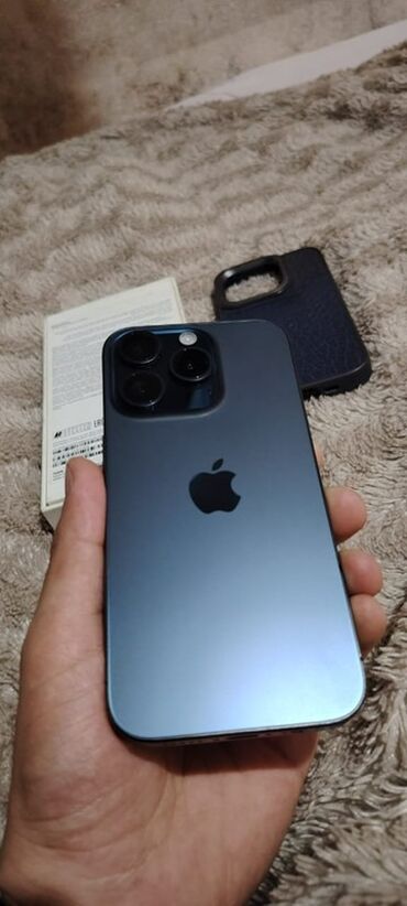 Apple iPhone: IPhone 15 Pro, 128 GB, Blue Titanium, Face ID